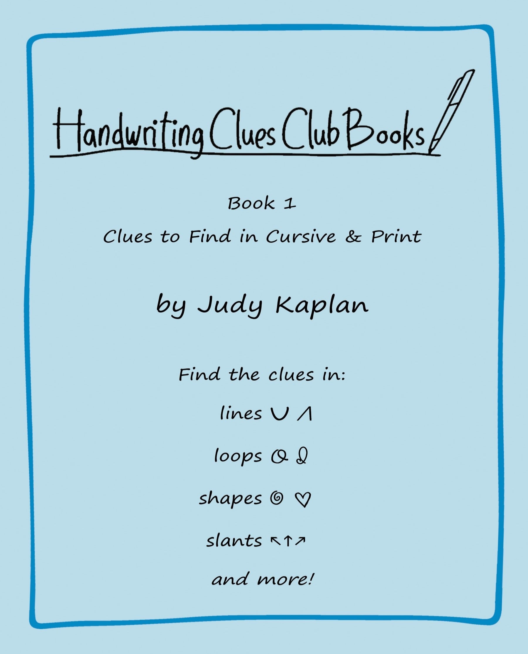 Clues to Find in Cursive and Print